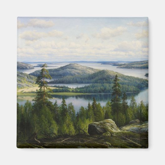 Een zomerdag op het meer van Paijanne, Waenerberg Magneet (Voorkant)