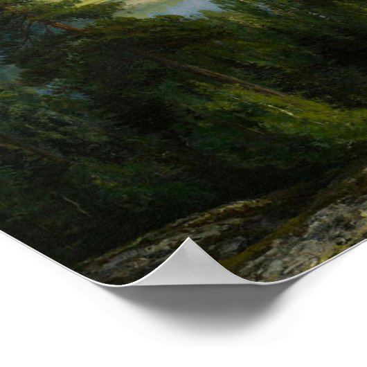 Een zomerdag op het meer van Paijanne, Waenerberg Poster (Hoek)