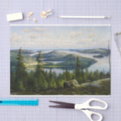 Een zomerdag op het meer van Paijanne, Waenerberg Tissuepapier (Craft)