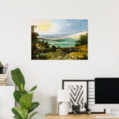 een zomerlandschap in de oogst - joos de Momper Poster (Thuiskantoor)