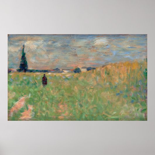 Een zomerlandschap poster (Voorkant)