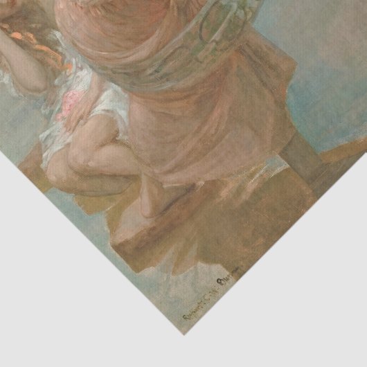 Een zomermorgen | Rupert Bunny Tissuepapier (Detail)