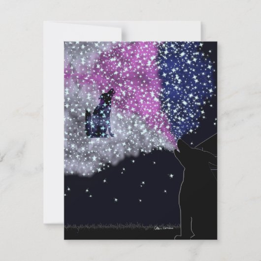 Een zomernacht met Sirius Feestdagenkaart (Voorkant)