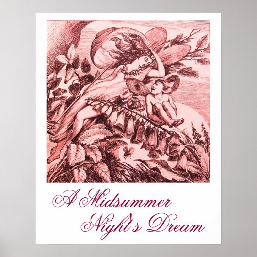 EEN ZOMERNACHTSDROOM / FEE TITANIA POSTER (Voorkant)
