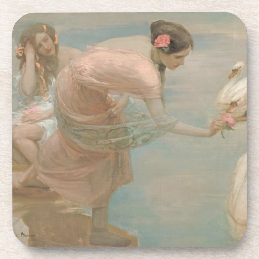 Een Zomerochtend door Rupert Bunny (1897) Bier Onderzetter (Voorkant)