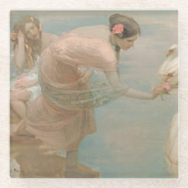 Een Zomerochtend door Rupert Bunny (1897) Glazen Onderzetter