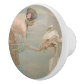 Een Zomerochtend door Rupert Bunny (1897) Keramische Knop (Rechts)