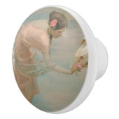 Een Zomerochtend door Rupert Bunny (1897) Keramische Knop (Rechts)