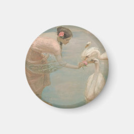 Een Zomerochtend door Rupert Bunny (1897) Magneet