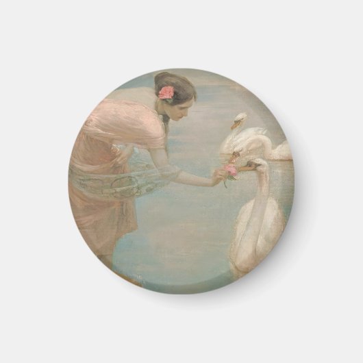 Een Zomerochtend door Rupert Bunny (1897) Magneet (Voorkant)