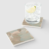 Een Zomerochtend door Rupert Bunny (1897) Stenen Onderzetter (Zijkant)