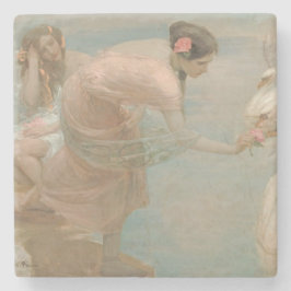 Een Zomerochtend door Rupert Bunny (1897) Stenen Onderzetter