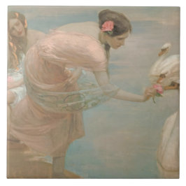 Een Zomerochtend door Rupert Bunny (1897) Tegeltje