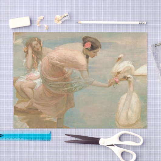 Een zomerochtend door Rupert Bunny Tissuepapier (Craft)