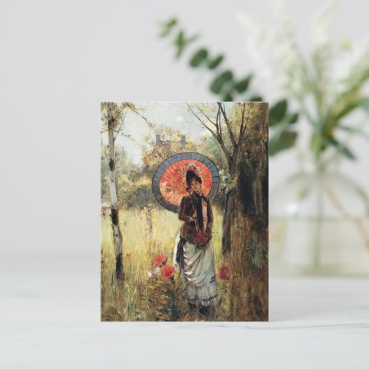 Een zomerslot, door  schilders, reproductie briefkaart (Staand voorkant)