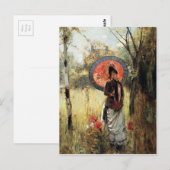 Een zomerslot, door  schilders, reproductie briefkaart (Voorkant / Achterkant)