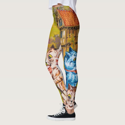 Een zomertheefeest door Louis Wain Leggings (Links)