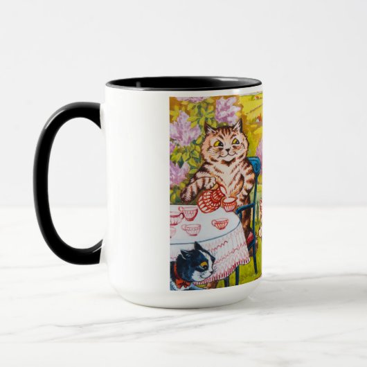 Een zomertheefeest door Louis Wain Mok (Links)