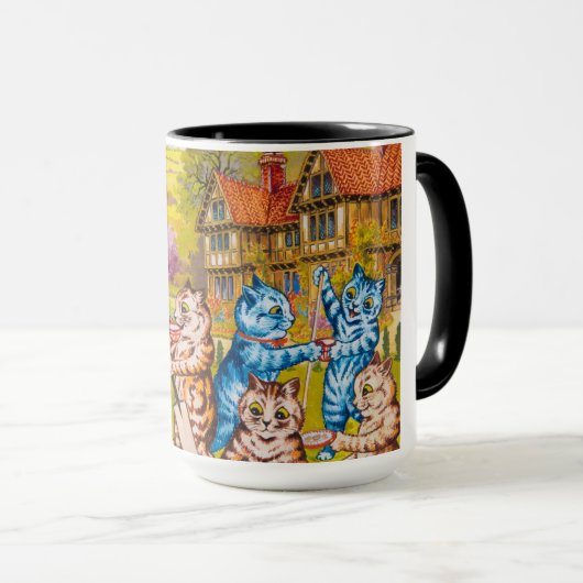 Een zomertheefeest door Louis Wain Mok (Voorkant rechts)