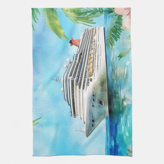 Een zomervaart theedoek (Verticaal)