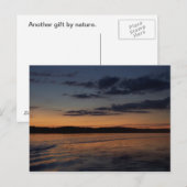 Een zomerzonsondergang op een meer in Noord-Wiscon Briefkaart (Voorkant / Achterkant)