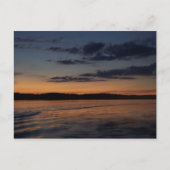 Een zomerzonsondergang op een meer in Noord-Wiscon Briefkaart (Voorkant)