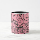 een zon voor de zee,mug mok (Midden)