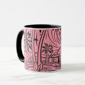 een zon voor de zee,mug mok (Voorkant links)