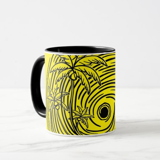 een zon voor de zee,mug mok (Voorkant links)