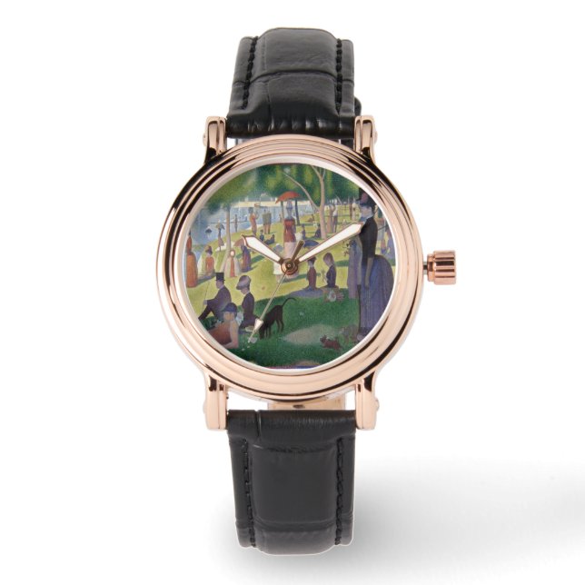 Een zondag in La Grande Jatte door Georges Seurat Horloge (Voorkant)