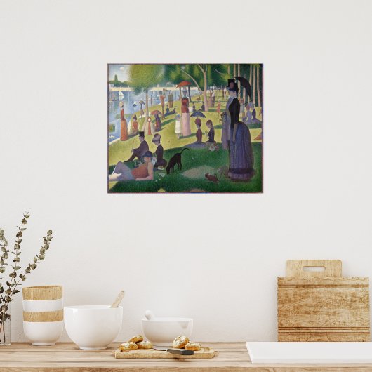 Een zondag in La Grande Jatte door Georges Seurat Poster (Keuken)
