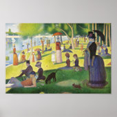 Een zondag in La Grande Jatte door Georges Seurat Poster (Voorkant)