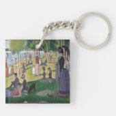 Een zondag in La Grande Jatte door Georges Seurat Sleutelhanger (Achterkant)