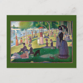 Een zondag in La Grande Jatte door Seurat, een fij Briefkaart