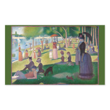 Een zondag in La Grande Jatte door Seurat, een fij
