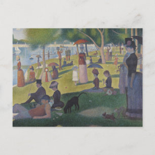 Een zondag op La Grande Jatte, Georges Seurat 1884 Briefkaart