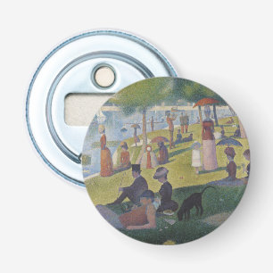 Een zondag op La Grande Jatte, Georges Seurat 1884 Button Flesopener