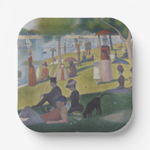 Een zondag op La Grande Jatte, Georges Seurat 1884 Papieren Bordje