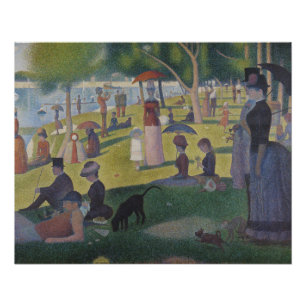 Een zondag op La Grande Jatte, Georges Seurat 1884 Perfect Poster