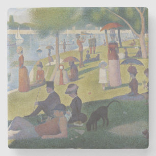 Een zondag op La Grande Jatte, Georges Seurat 1884 Stenen Onderzetter