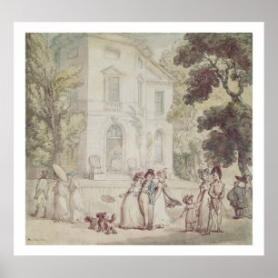 Een zondagmiddag-promenade poster