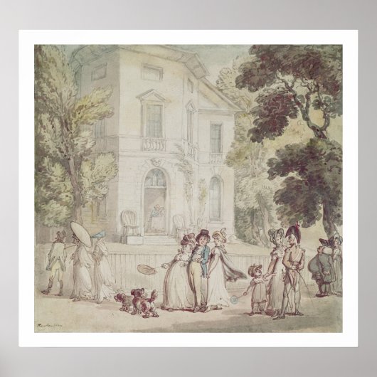 Een zondagmiddag-promenade poster (Voorkant)