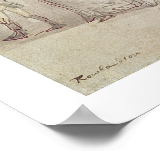 Een zondagmiddag-promenade poster (Hoek)