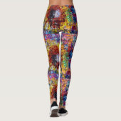 Een zonnebloem explosie van kleur leggings (Achterkant)