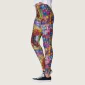 Een zonnebloem explosie van kleur leggings (Links)