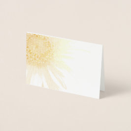 Een zonnebloem folie kaarten