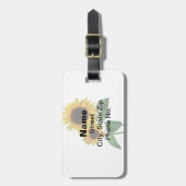 Een Zonnebloem Moeders Liefde Bagagelabel (Voorkant verticaal)