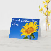 Een zonnebloem soort dag! kaart (Gele Bloem)