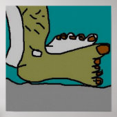 Eén zonnebrandfoot poster (Voorkant)