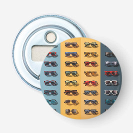 Een zonnebril flesopener, cool button flesopener